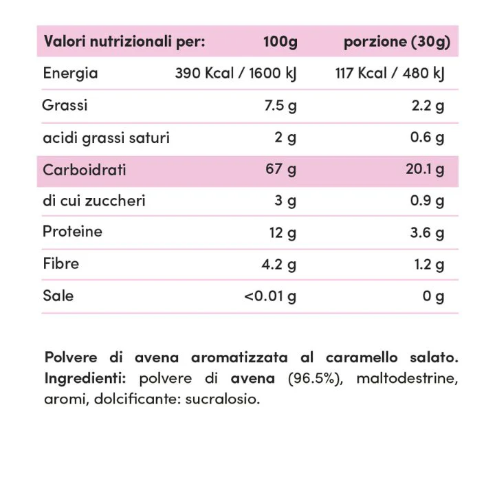 Farina di Avena Istantanea Aromatizzata 750g - Image 10